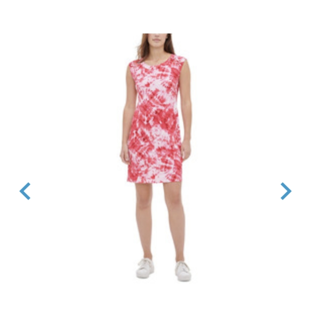 Calvin klein tye dye print dress